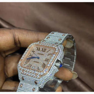 VVS Moisanite CARTIER Chain Strap Watct