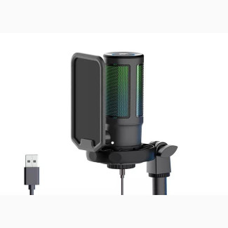Quality RGB-USB Recording Podcast Mic Complete Kit
