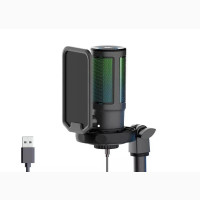 Quality RGB-USB Recording Podcast Mic Complete Kit