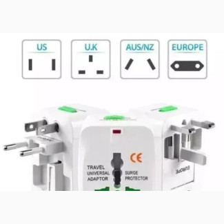 All in One International Plug Adaptor and Surge Protector