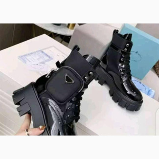 Prada Women#039;s Black Ankle Boots