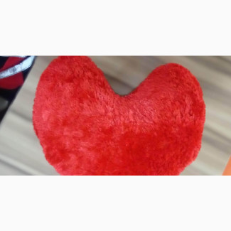 Red Heart Shaped Throw Pillow - Brand New