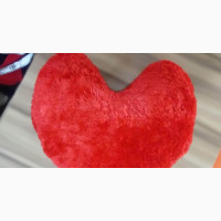 Red Heart Shaped Throw Pillow - Brand New