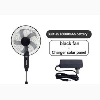 Super Power Rechargeable Standing Fan With Panel