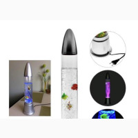 Factory Made Tube Aquarium With Artificial Fish -15in Lenght