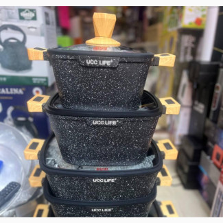 5 Sets Granite Cookware Set