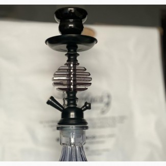 Single Hose Black Shisha Pot