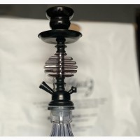 Single Hose Black Shisha Pot
