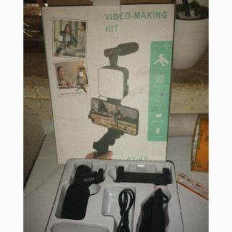 Smartphone Video Kit Microphone LED Selfie