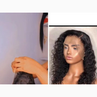 16” Deep Wave Full Frontal Human Hair