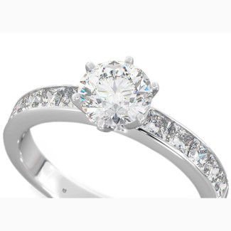 U.S Sterling Silver Proposal/Engagement Ring 0110 - Silver