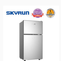 Skyrun 85 Litres Double Door Top Mount Fridge Bcd-85hcsliver