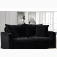 2 Seater Chair Black