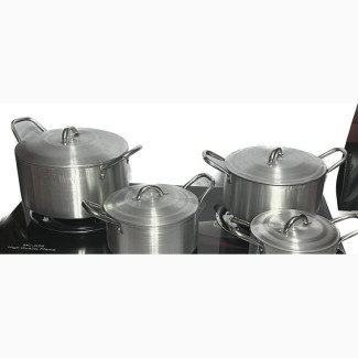 Table Top Gas Cooker With Tempered Glass With Set 4 Pot