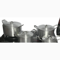 Table Top Gas Cooker With Tempered Glass With Set 4 Pot