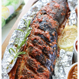 Grilled Catfish With Chips