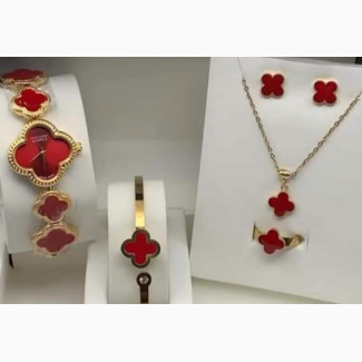 Vca Watch, Bracelet, Necklace, Earrings and Rings Set