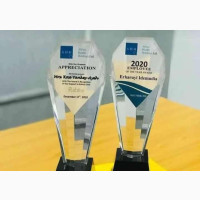 Glass Award Plaque E59