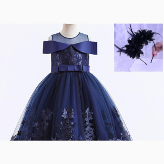 Unique Navy Blue Ceremonial Ball Gown - Brand New