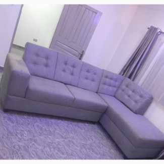 Grey Fabric L Shaped Exe Sofa