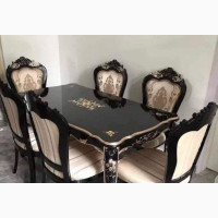 Affordable Royal Dinning Table Wooden Top
