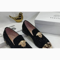 Luxury and Original Versace Stoning Cooperate Shoes Las
