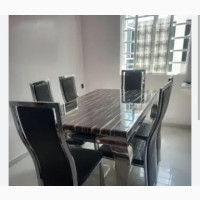 Marble Chair and Table