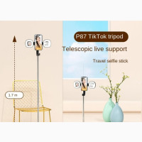 Selfie Stick Tripod With 2 Ring Light and Remote in Abuja