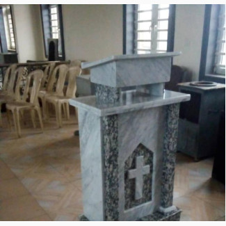 Marble Church Pulpit - Brand New, Gray, Indoor Use