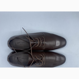 New Look Dark Brown Formal Lace Up Brogues - Size 44