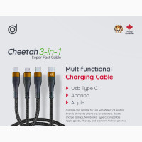 Cheetah Super Fast Cable 100W 3 in 1 Type C to 3ports