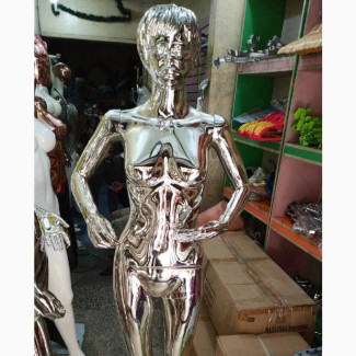 Size 8 Silver Chrome Small Breast Display FEMALE Mannequins