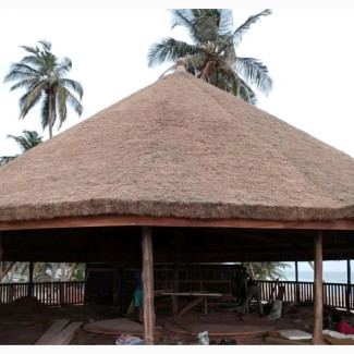 Round Portable Well Design Bush Bar Gazebo Hut With Warranty