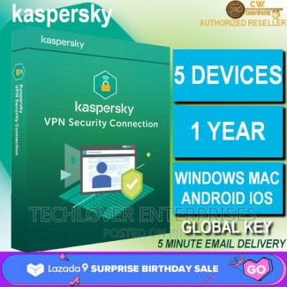 Kaspersky VPN Secure Connection - 5 Devices 1 Year