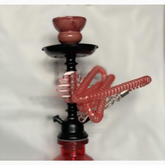 Brand New Red Shisha Pot - Single Hose