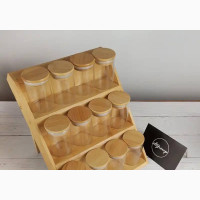Spice Up Your Kitchen with 12pcs Spice Jars on Stand