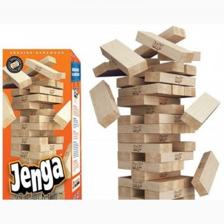 Family Edition Wooden Jenga Game