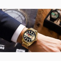 Curren Men#039;s Golden Wrist Watch - Fashion Casual Style