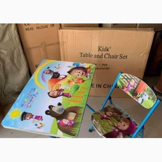 Foldable Studying Dinning Table and Chair Set