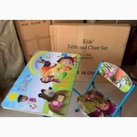 Foldable Studying Dinning Table and Chair Set