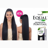 Freetress Drawstring Ponytail Long Straight Yaki