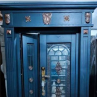 Strong Copper Glasss Door Ark and Pilar