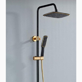 Brimix Black and Gold Shower Set