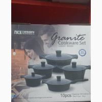 Nice Dessini Granite Cookware Set- 10 Pieces