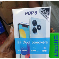 New Tecno Pop 8 64 GB Black