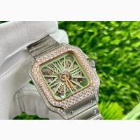 Luxury Cartier Chain Watch for Men - Brand New with Stones