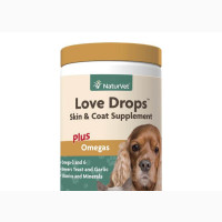 Naturvet Love Drops Tablets Skin and Coat Supplements