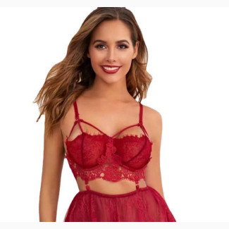 Layered Garter Lingerie Set