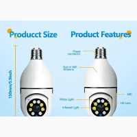 360 Panoramic Bulb Camera - Brand New