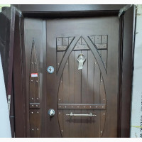 Turkish Made Brown Armoured Front Door - Brand New